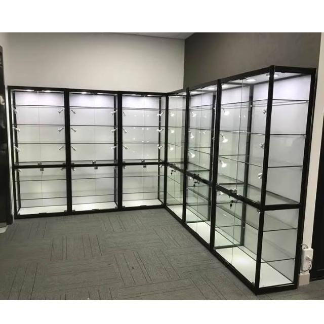 全台可上門安裝 免運 支持定制 GK 大型強化玻璃展示櫃傢用玩具手辦櫃樂高模型收納架 奬盃奬牌櫃玻璃展示櫃 公仔櫃 模型櫃